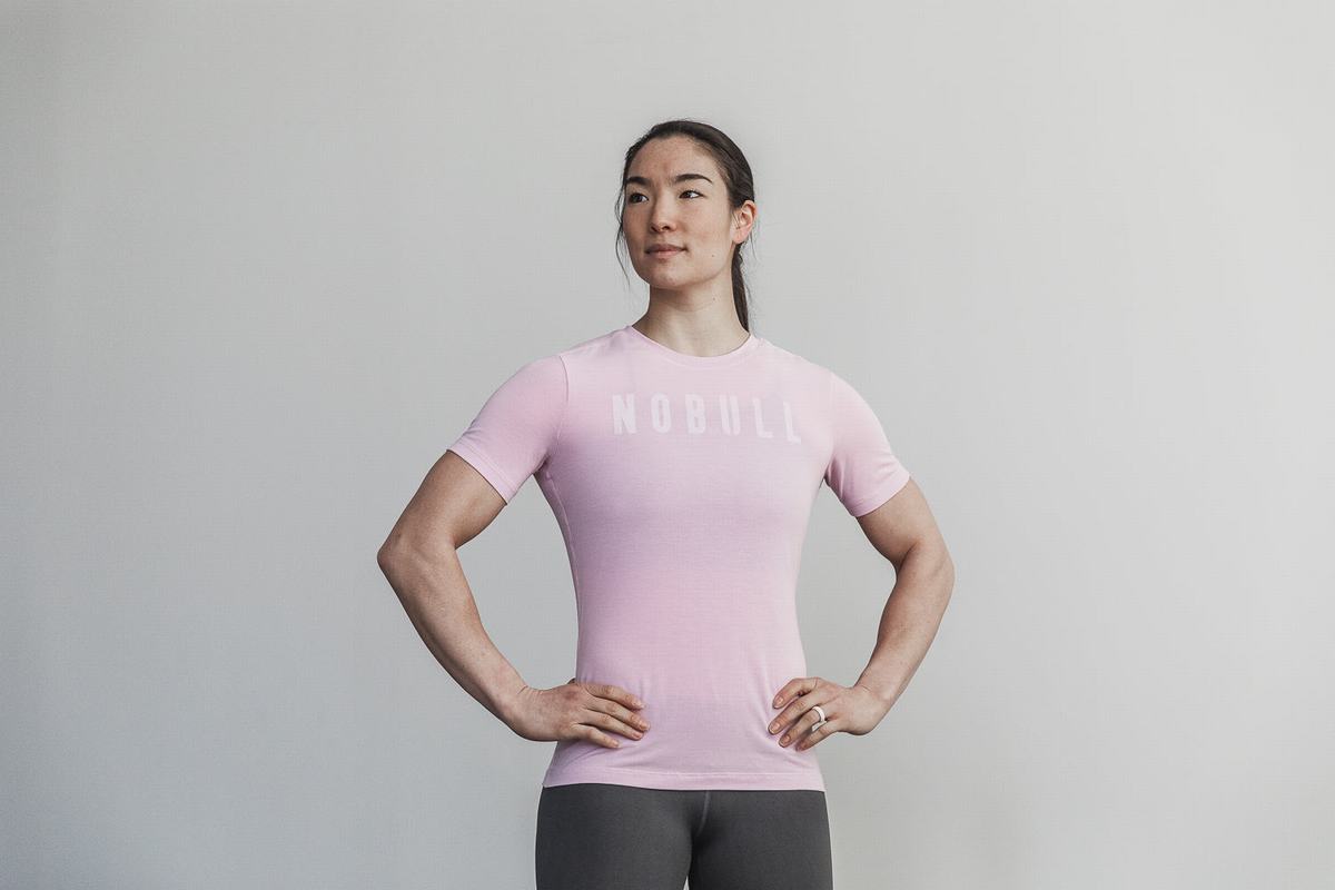 Nobull T-Shirt Dam Rosa | VZ7951380