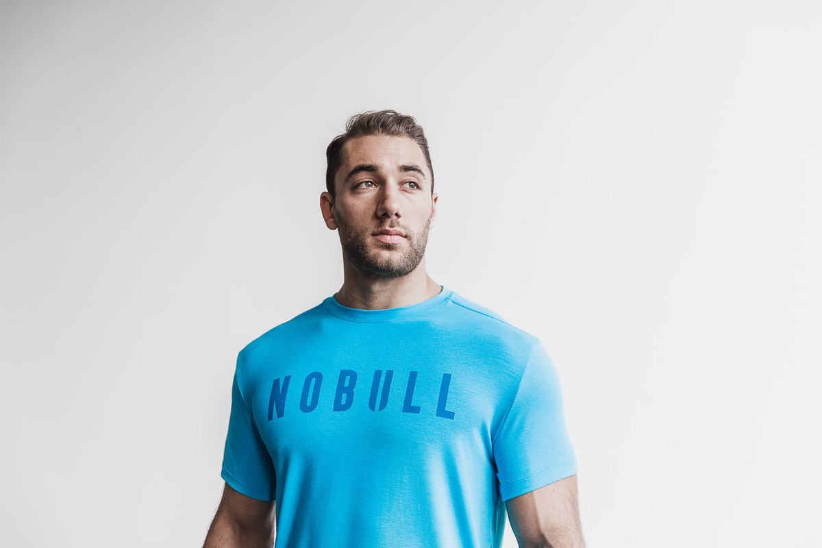 Nobull T-Shirt Herr Blå | DQ0961754