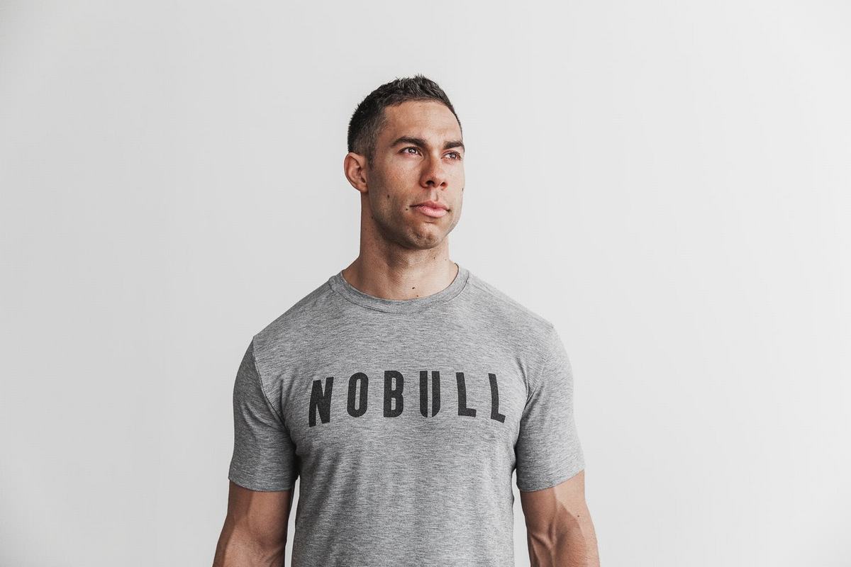 Nobull T-Shirt Herr Grå | CW4029583