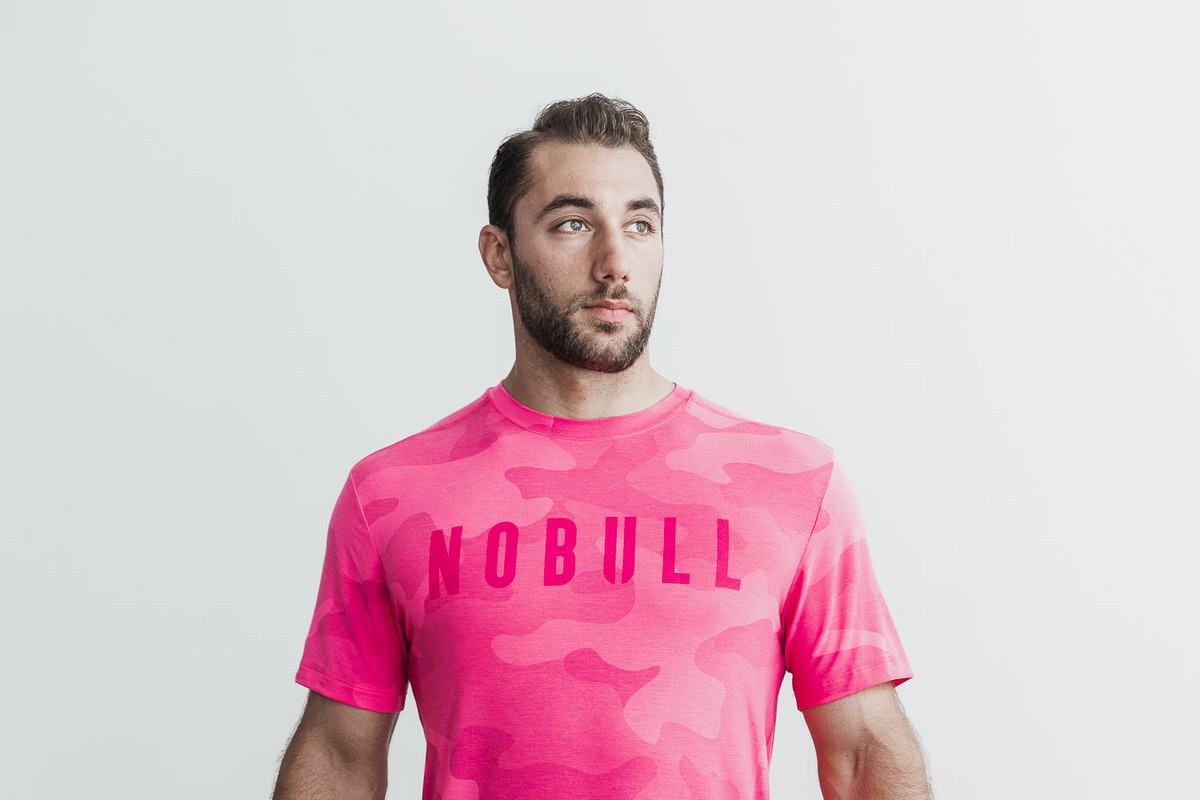 Nobull T-Shirt Herr Gula Camo | AE4682109