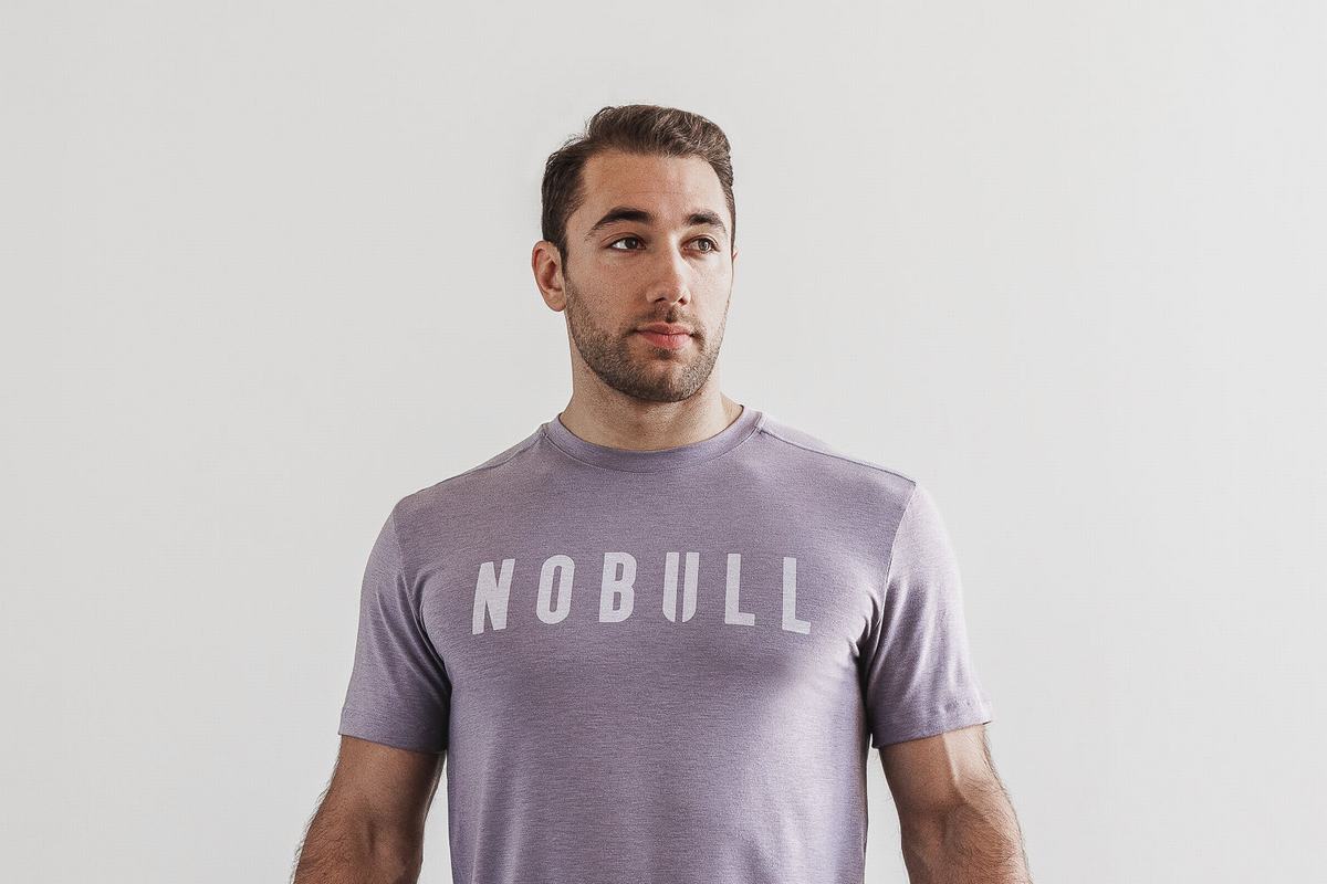 Nobull T-Shirt Herr Lavendel | UW0521846