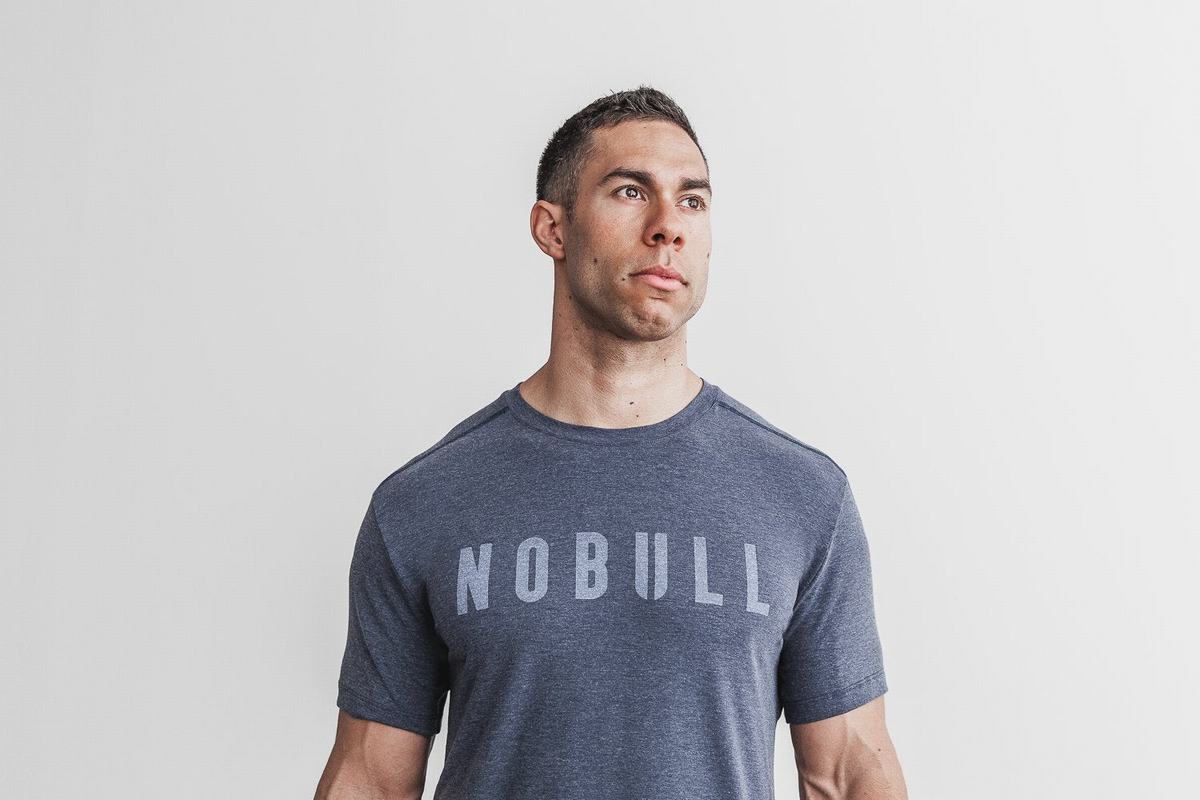 Nobull T-Shirt Herr Marinblå | FO2045937