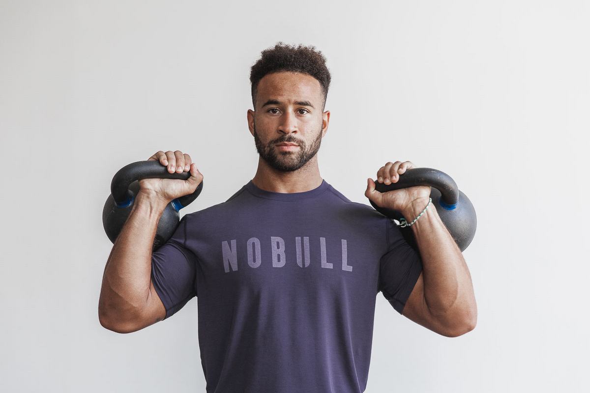 Nobull T-Shirt Herr Mörklila | CR9708236