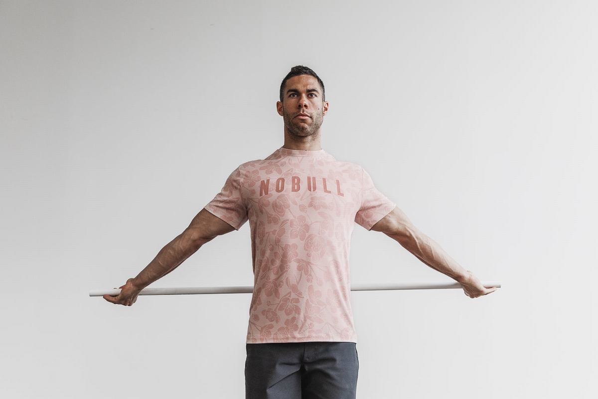 Nobull T-Shirt Herr Rosa Rosa | XA7921058