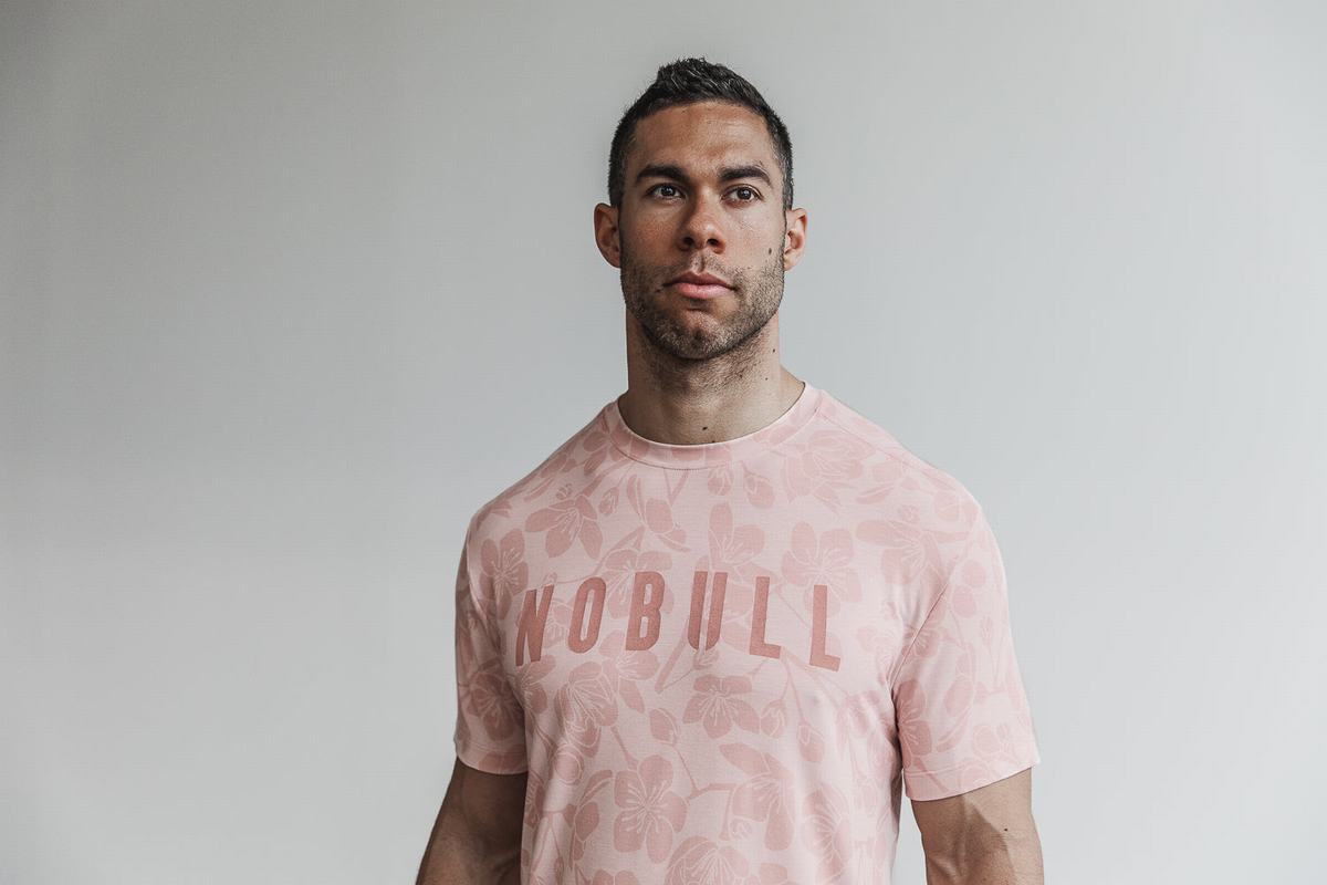 Nobull T-Shirt Herr Rosa Rosa | XA7921058