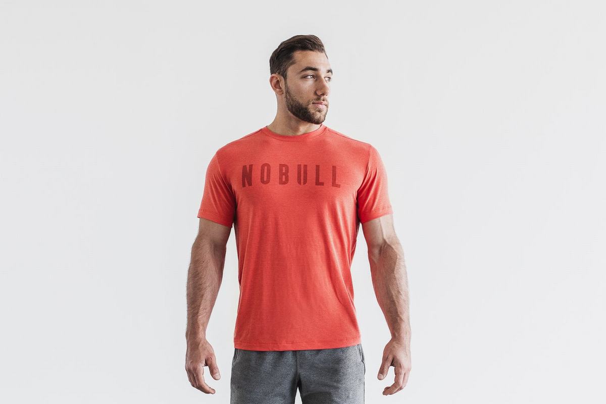 Nobull T-Shirt Herr Röda | QK8375140