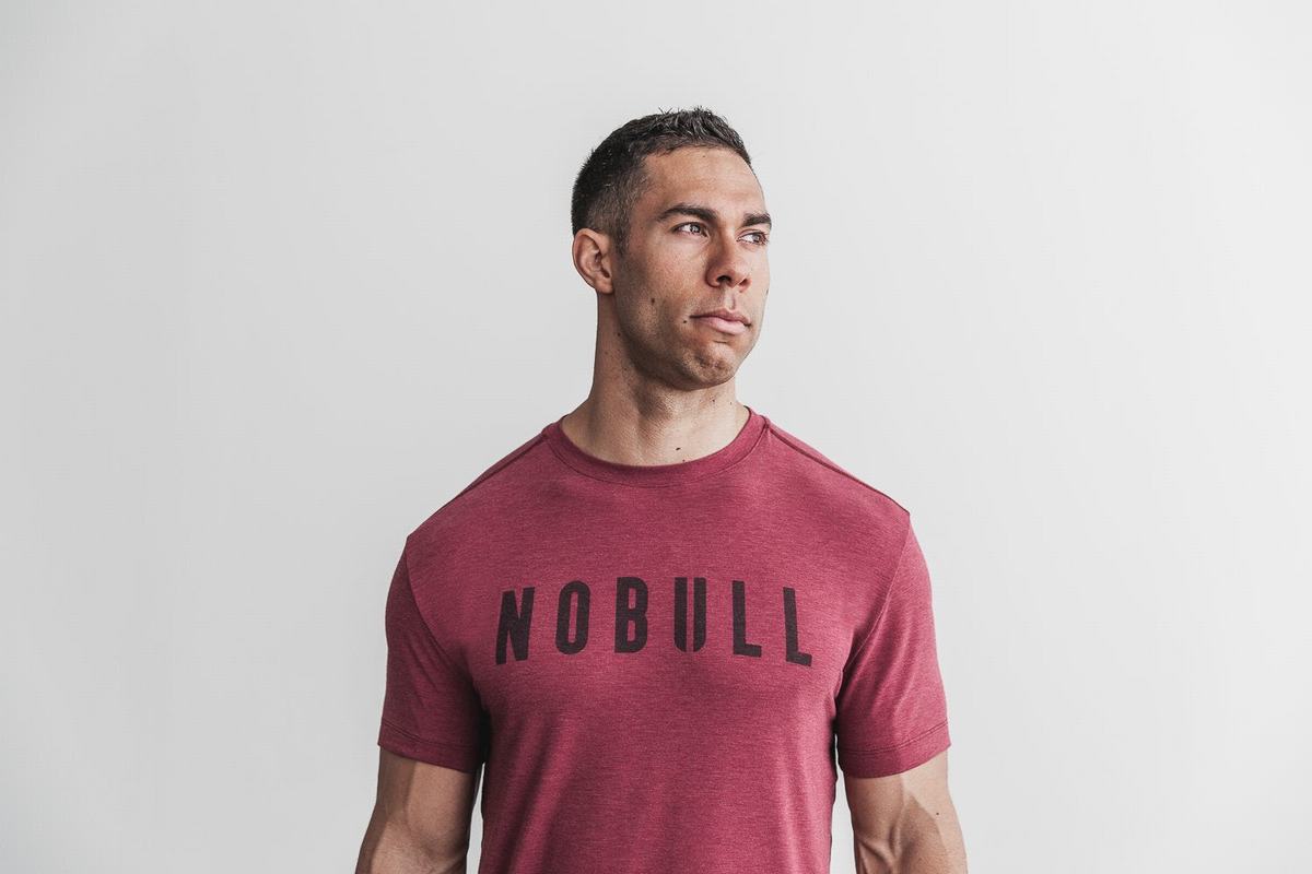 Nobull T-Shirt Herr Röda | TQ3976402