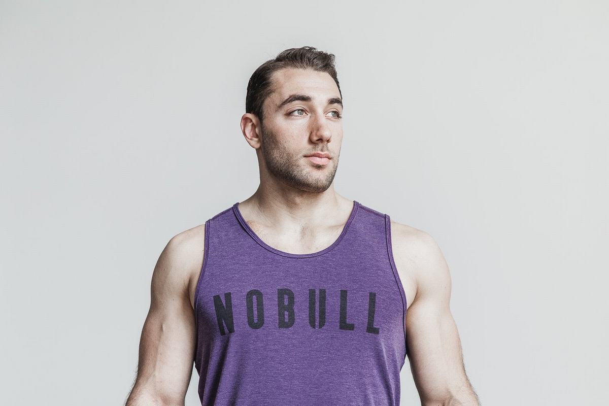 Nobull Tank Linne Herr Lila | VR4791530