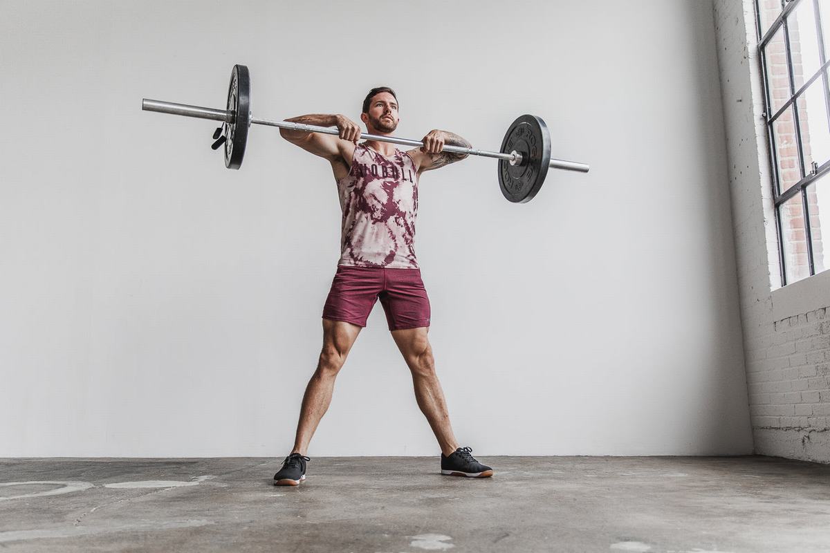 Nobull Tank Tie-Dye Linne Herr Rosa Mörkröda | PE9475021