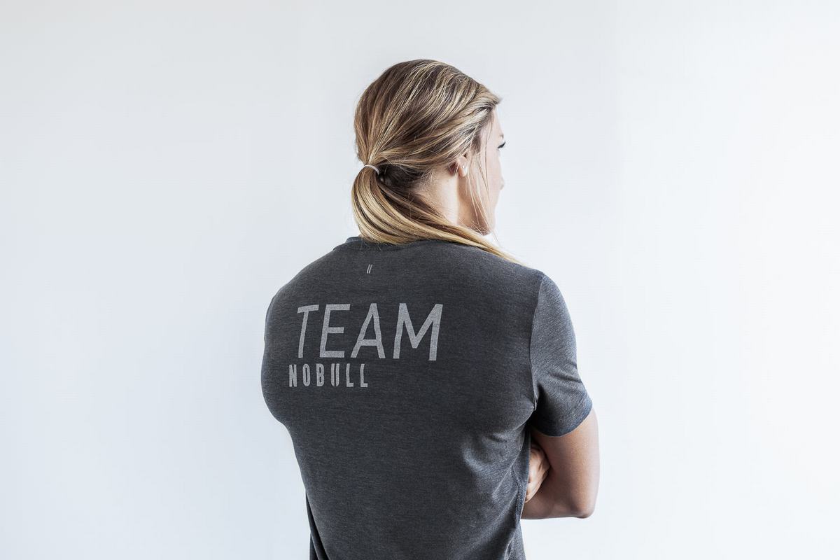 Nobull Team T-Shirt Dam Mörkgrå | OV7194602