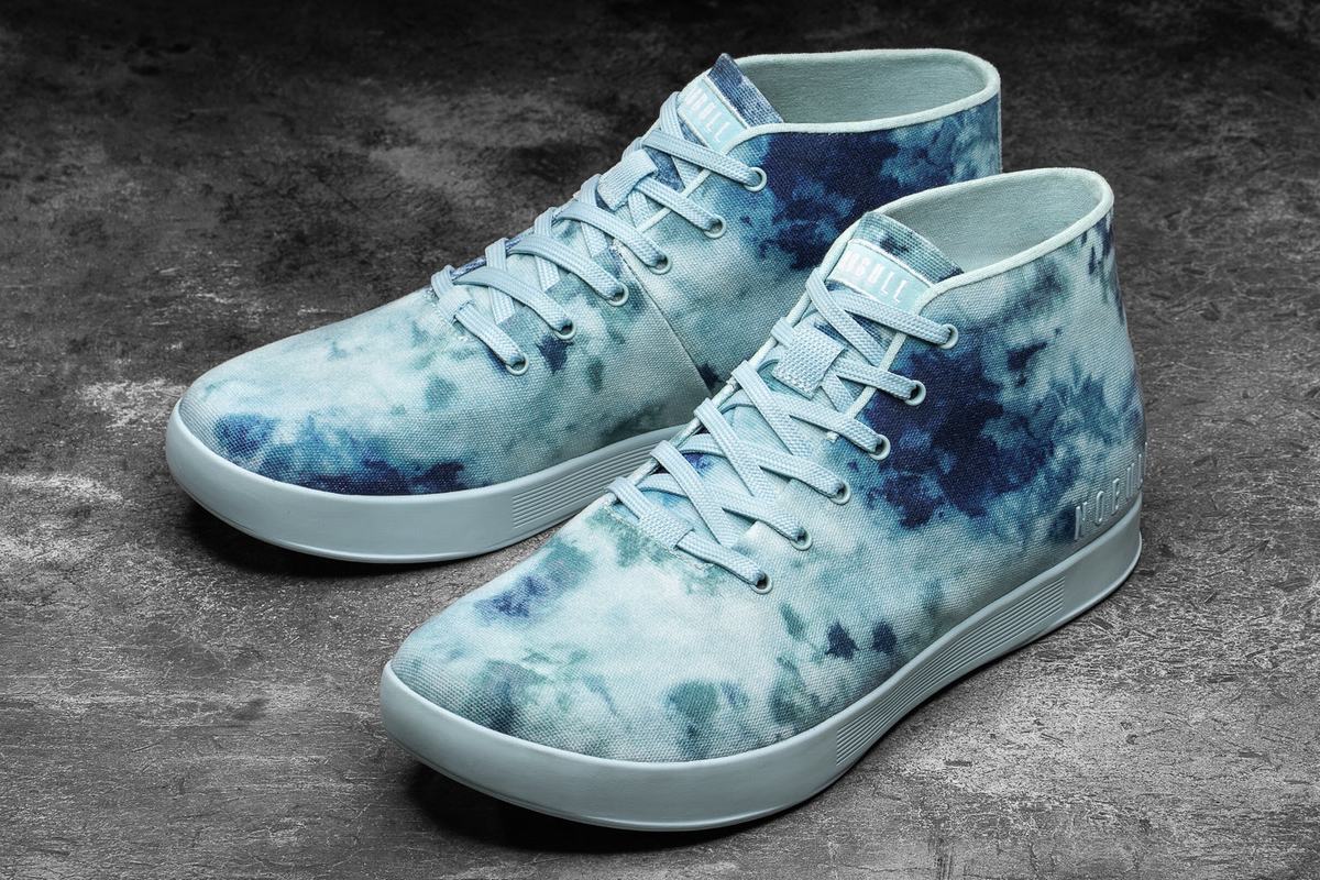 Nobull Tie-Dye Canvas Mid Trainer Skor Dam Mintgröna | HD9652380