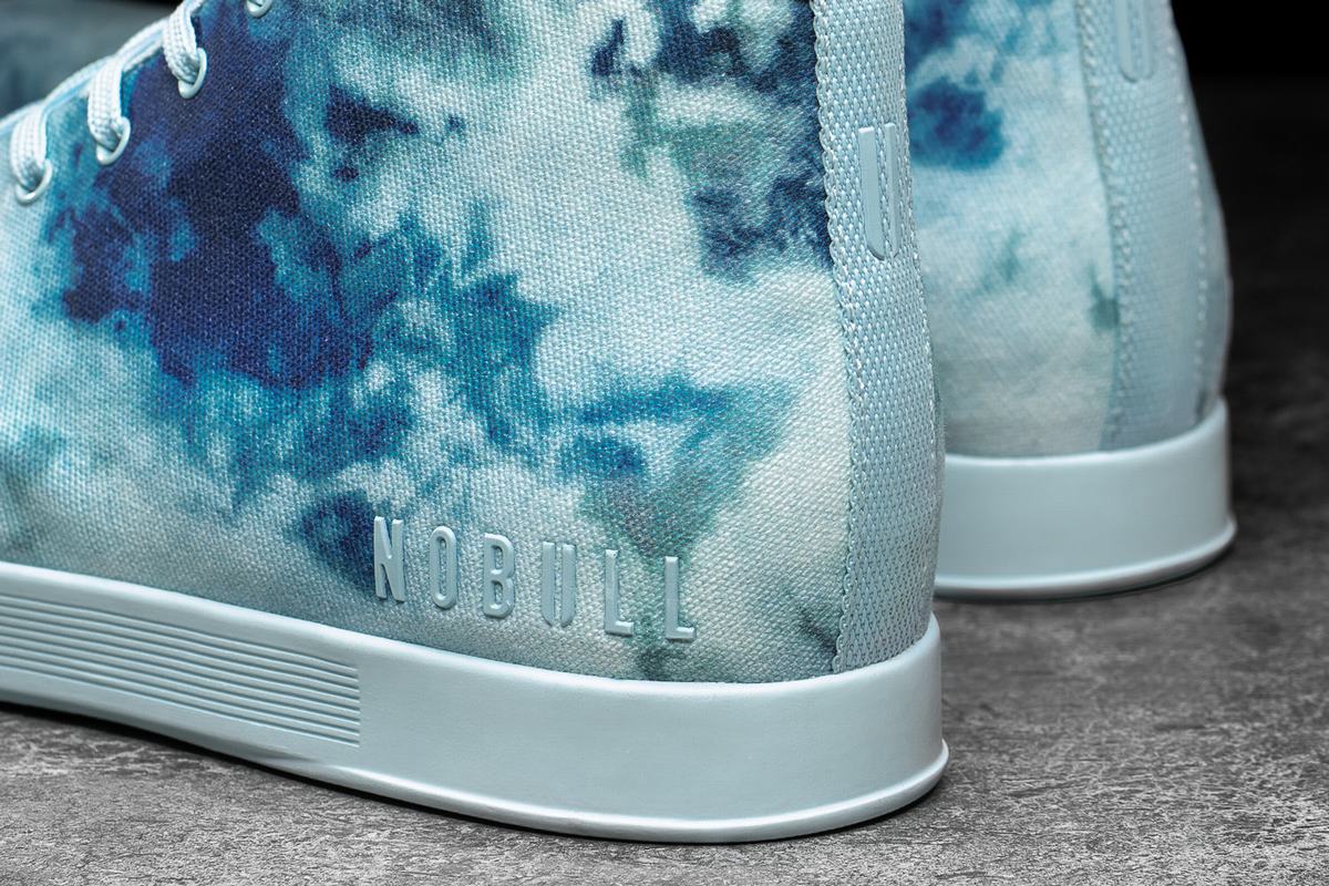 Nobull Tie-Dye Canvas Mid Trainer Skor Dam Mintgröna | HD9652380