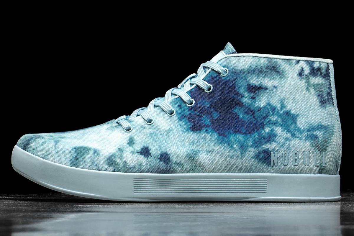 Nobull Tie-Dye Canvas Mid Trainer Skor Dam Mintgröna | HD9652380