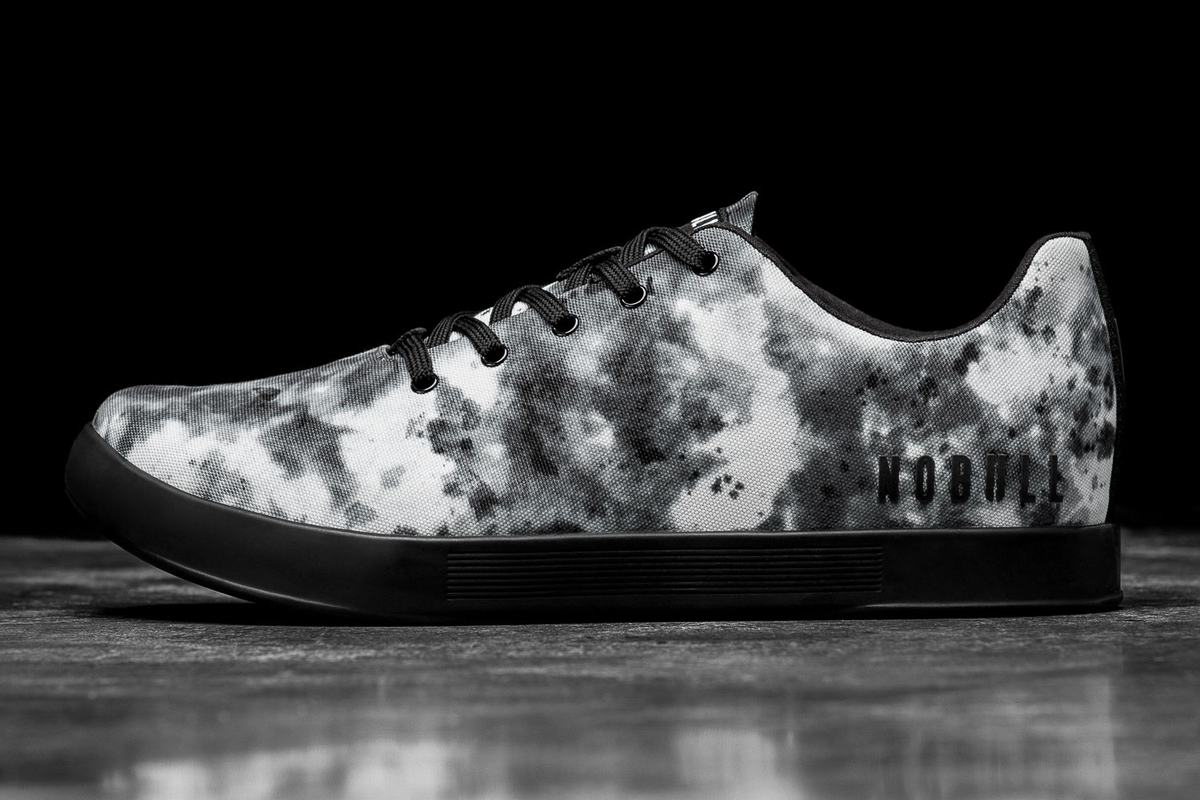 Nobull Tie-Dye Canvas Trainer Skor Dam Grå | BD4375201