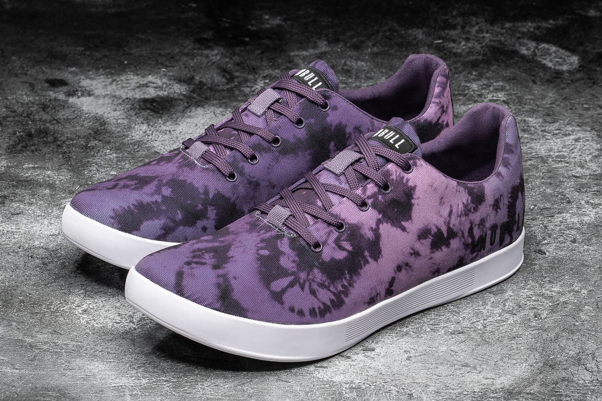 Nobull Tie-Dye Canvas Trainer Skor Dam Lila | UD6105837