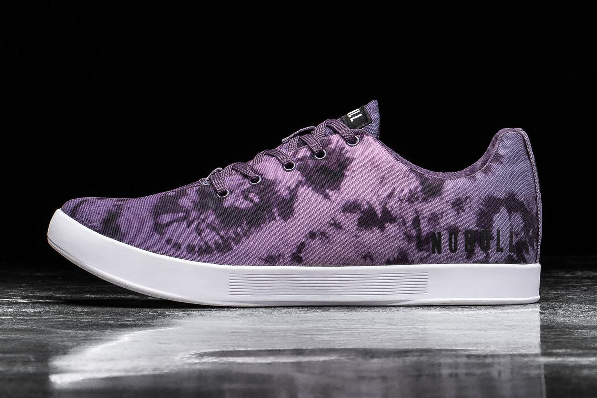 Nobull Tie-Dye Canvas Trainer Skor Dam Lila | UD6105837