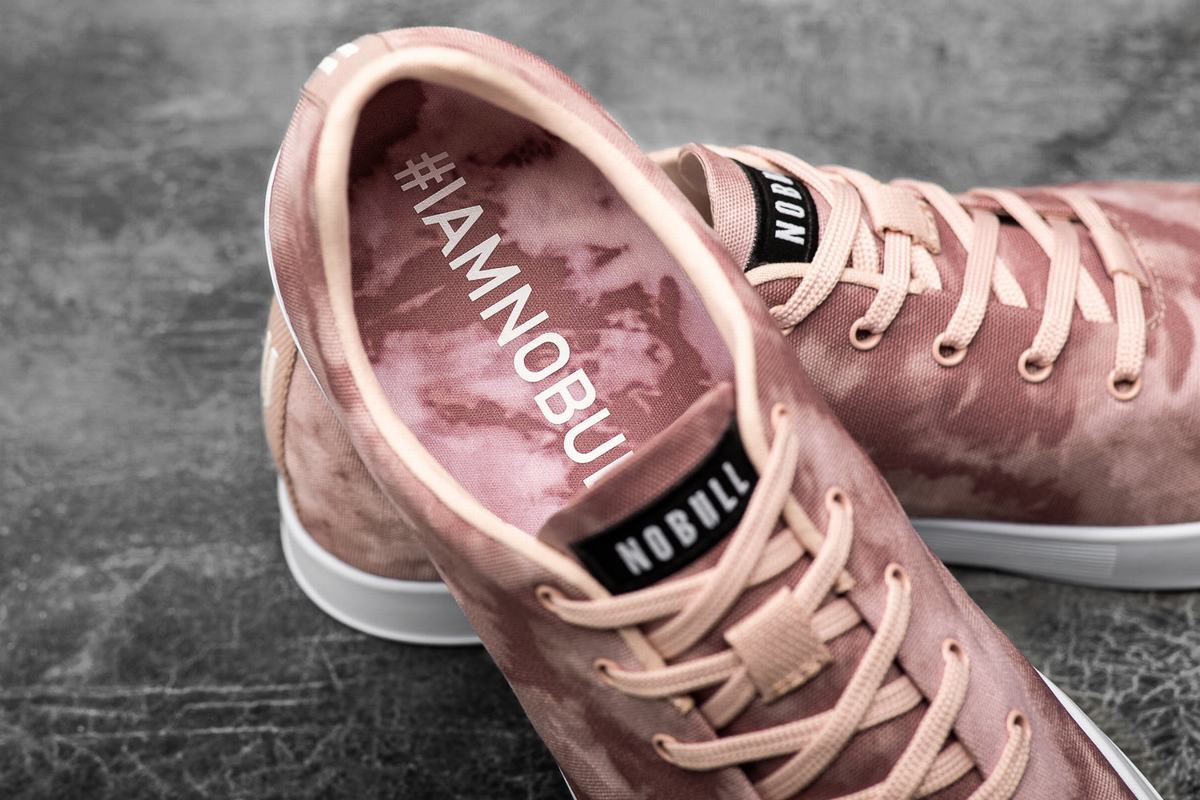 Nobull Tie-Dye Canvas Trainer Skor Dam Rosa | LN9783251