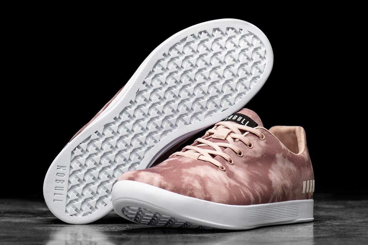 Nobull Tie-Dye Canvas Trainer Skor Dam Rosa | LN9783251