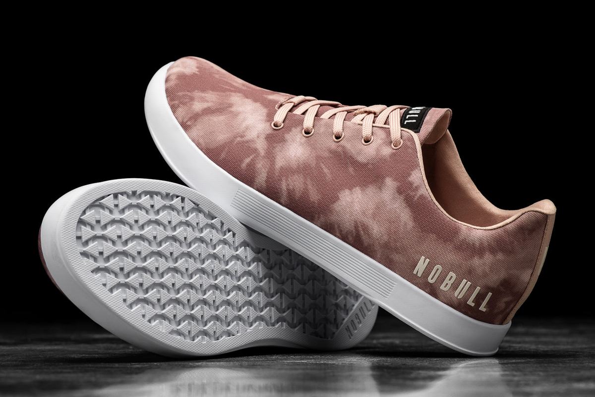 Nobull Tie-Dye Canvas Trainer Skor Dam Rosa | LN9783251