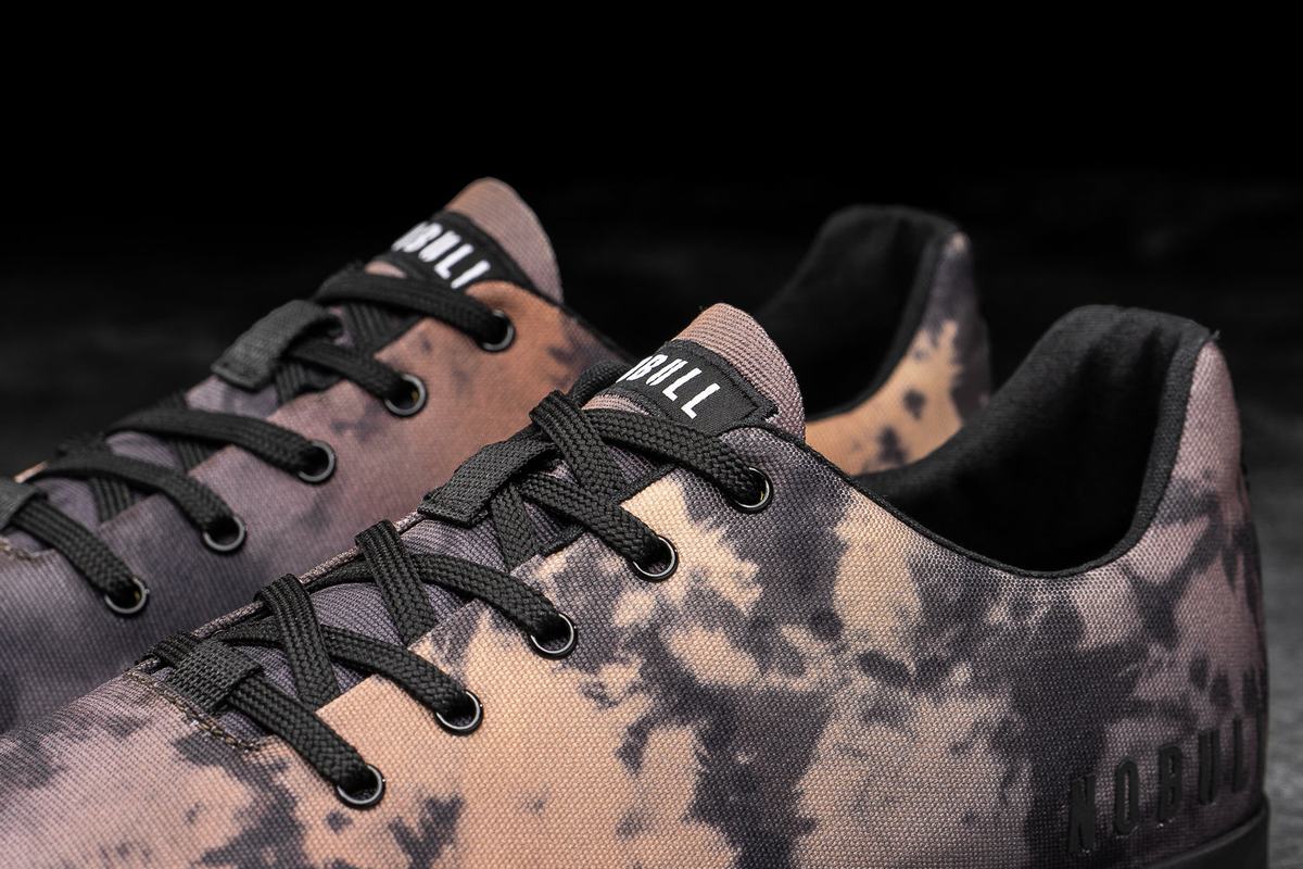 Nobull Tie-Dye Canvas Trainer Skor Dam Toffee | TW0863741