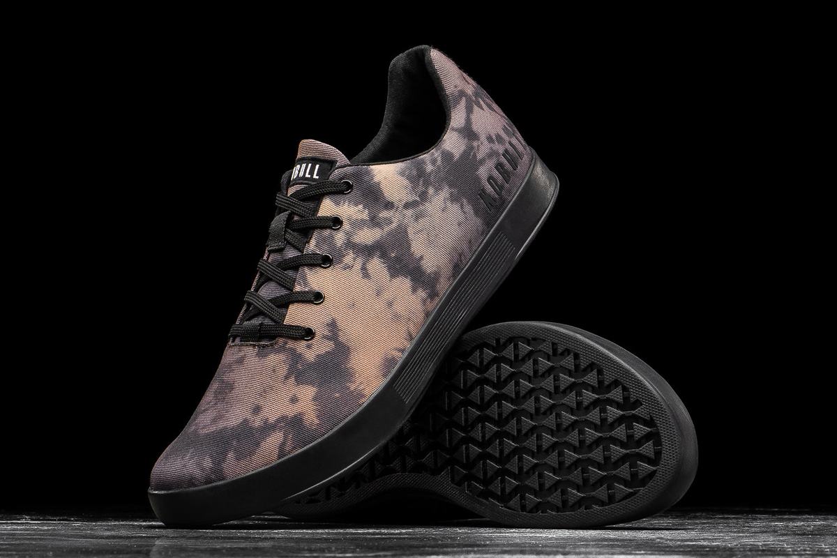 Nobull Tie-Dye Canvas Trainer Skor Dam Toffee | TW0863741