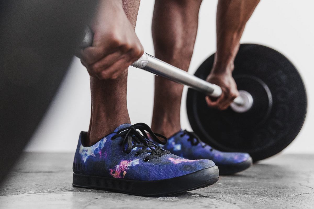 Nobull Tie-Dye Canvas Trainer Skor Herr Lila Svarta | MA0549871