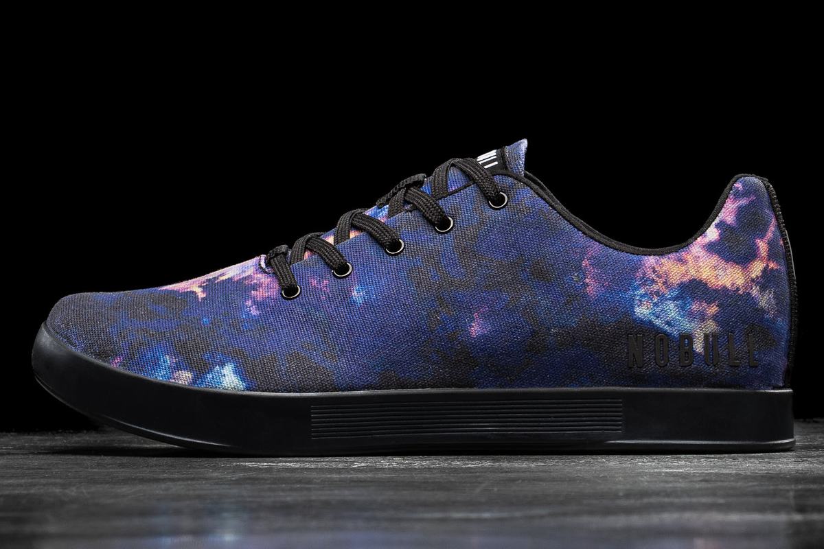 Nobull Tie-Dye Canvas Trainer Skor Herr Lila Svarta | MA0549871