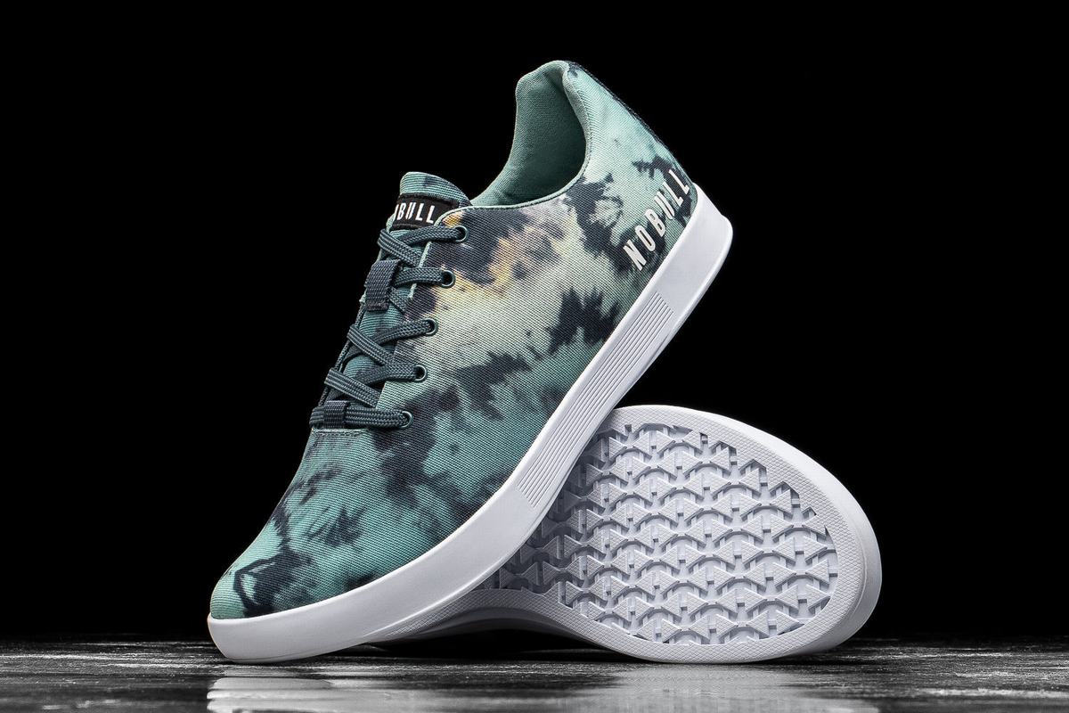 Nobull Tie-Dye Canvas Trainer Skor Herr Turkos | RA0281364