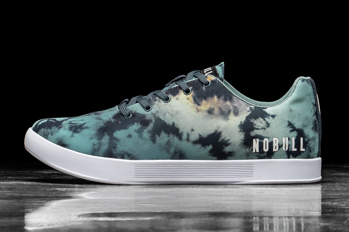 Nobull Tie-Dye Canvas Trainer Skor Herr Turkos | RA0281364