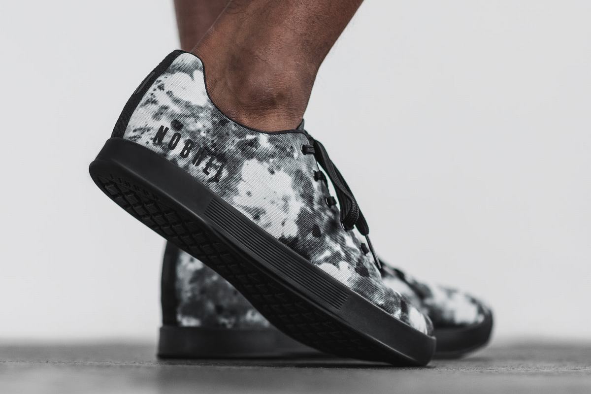 Nobull Tie-Dye Canvas Trainer Skor Herr Grå | TV4703612