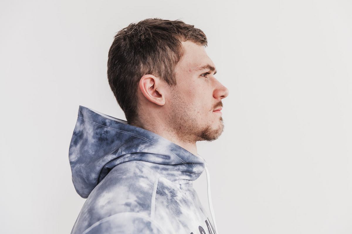 Nobull Tie-Dye Huvtröja Herr Vita | HD5182064