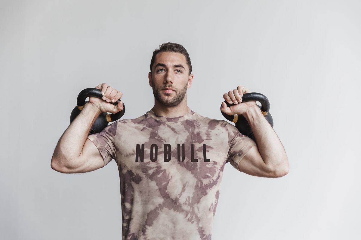 Nobull Tie-Dye T-Shirt Herr Bruna | PV3497016