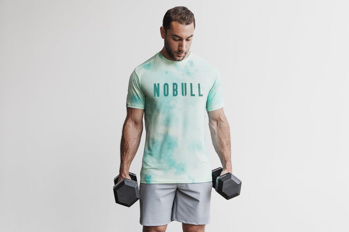 Nobull Tie-Dye T-Shirt Herr Ljusturkos | XZ7921465