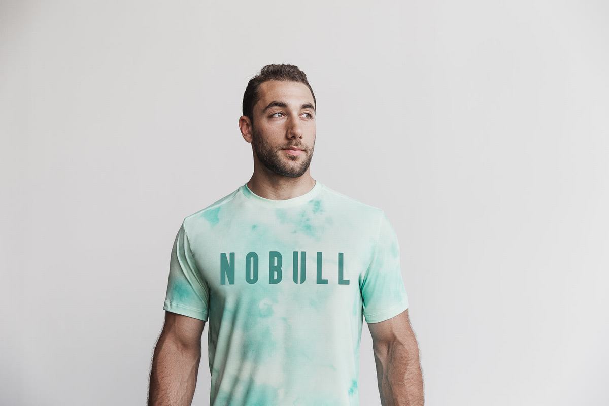 Nobull Tie-Dye T-Shirt Herr Ljusturkos | XZ7921465