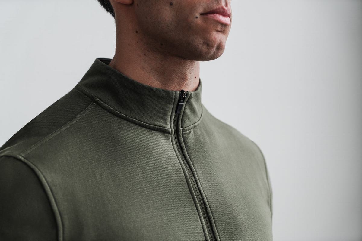 Nobull Twill Zip-up Jacka Herr Gröna | SB5947821