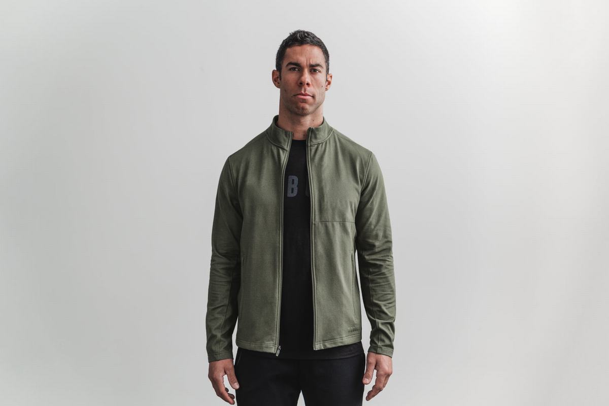 Nobull Twill Zip-up Jacka Herr Gröna | SB5947821