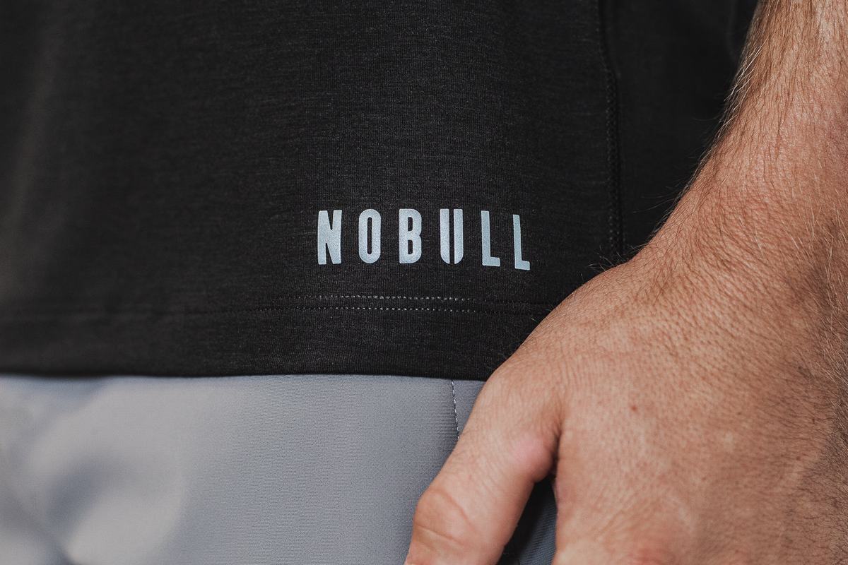 Nobull V-Neck T-Shirt Herr Svarta | PS8432957