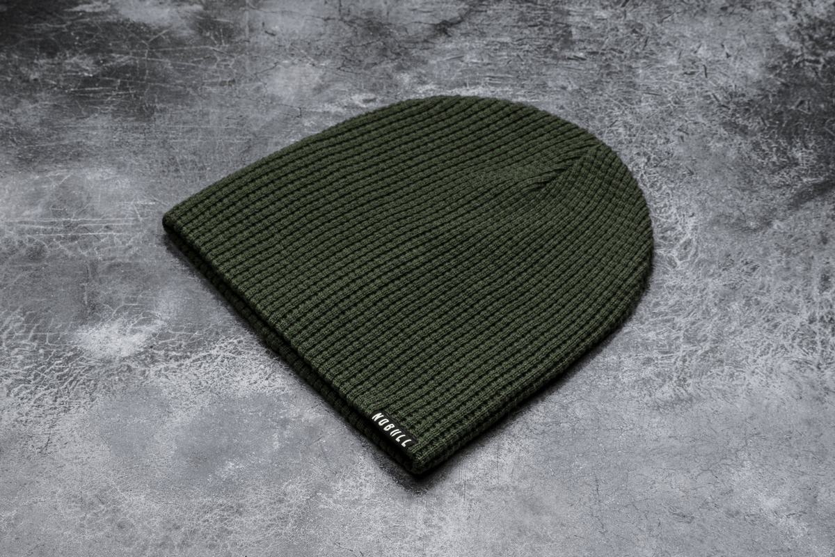 Nobull Waffle Beanie Mössa Dam Olivgröna | CL0153682