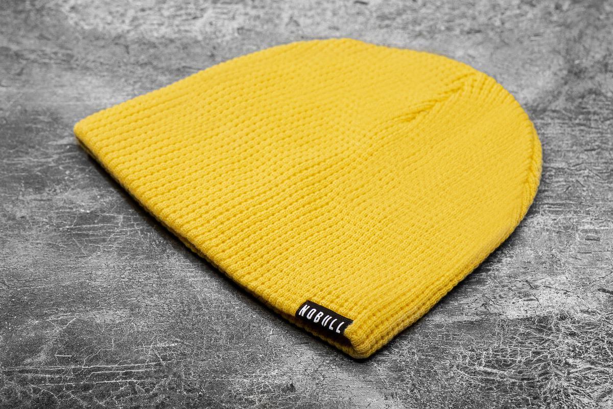 Nobull Waffle Beanie Neon Mössa Dam Gula | EB7983540