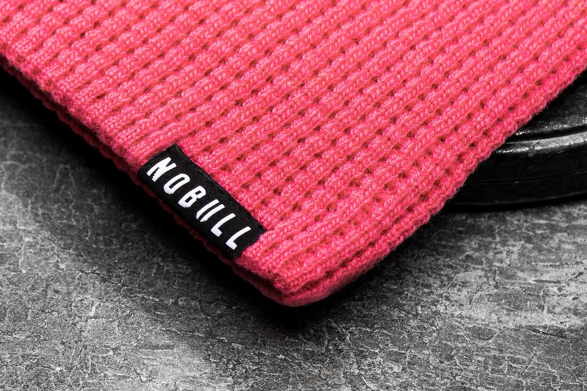 Nobull Waffle Beanie Neon Mössa Dam Rosa | GV0169834