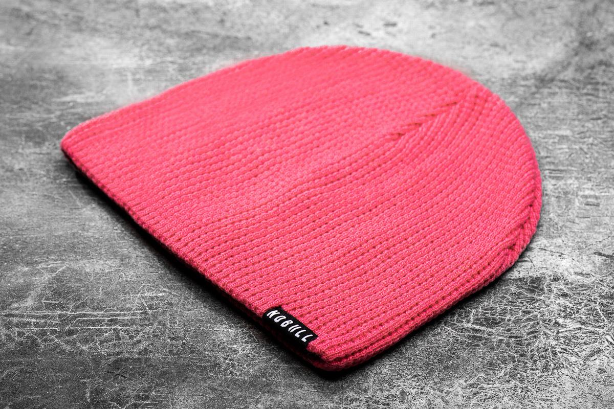 Nobull Waffle Beanie Neon Mössa Dam Rosa | GV0169834