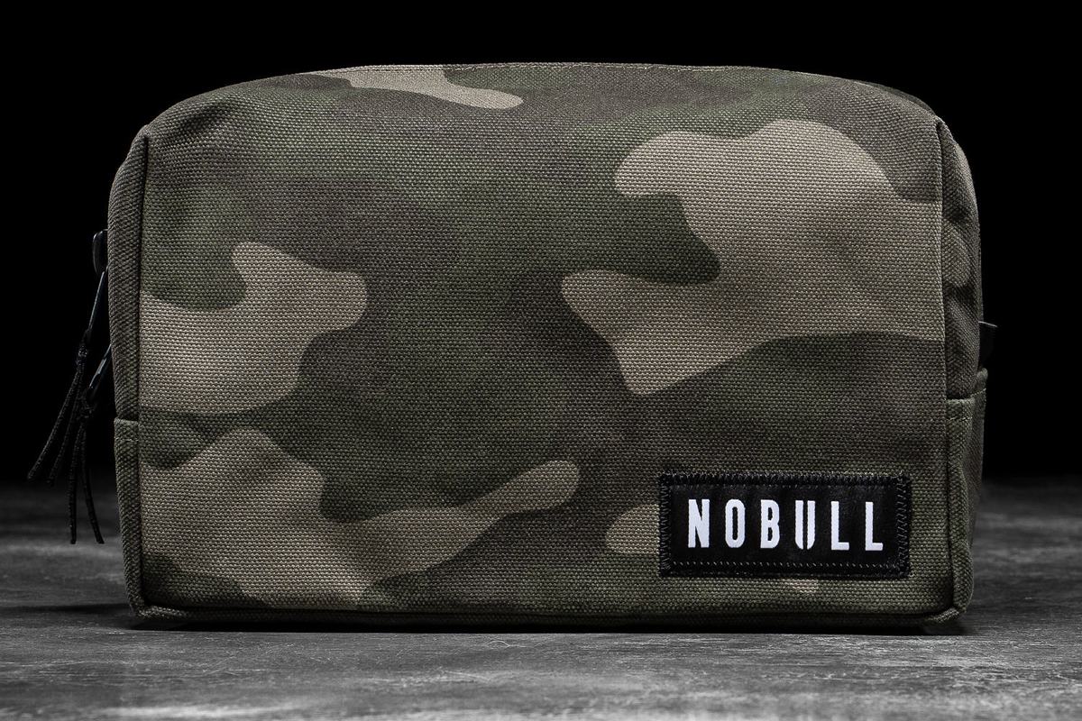 Nobull Waxed Canvas Kit Väska Herr Gröna Camo | WK9367480