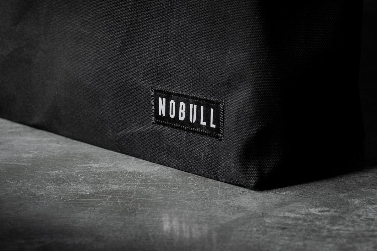 Nobull Waxed Canvas Open Top Tote Väska Herr Svarta | BW6153924