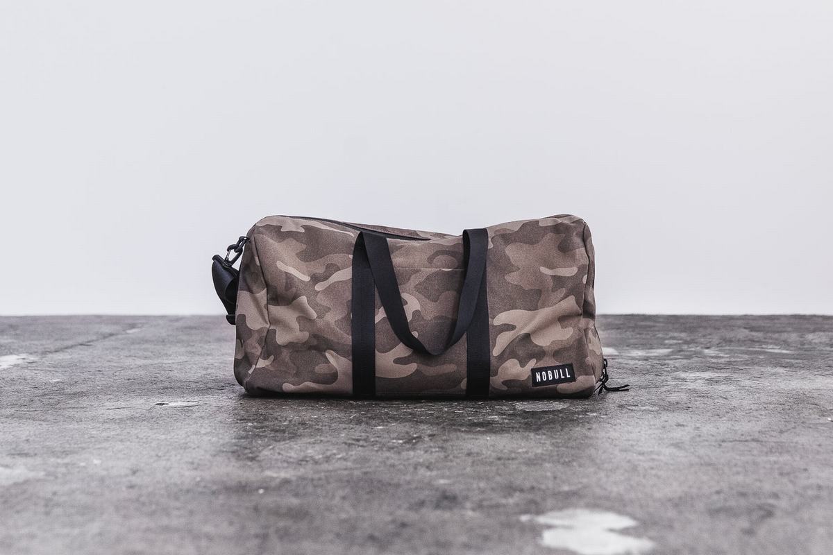 Nobull Waxed Canvas Sportväska Herr Camo | AM8304976