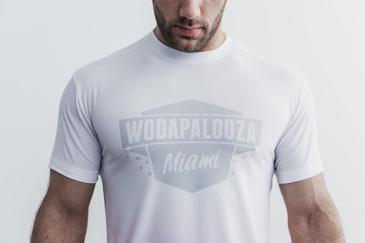 Nobull Wodapalooza Dip-Dye T-Shirt Herr Rosa | TY6028931