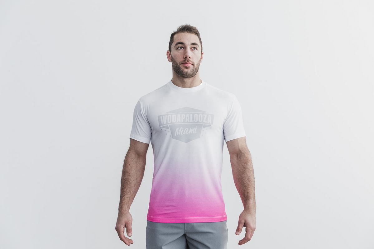 Nobull Wodapalooza Dip-Dye T-Shirt Herr Rosa | TY6028931