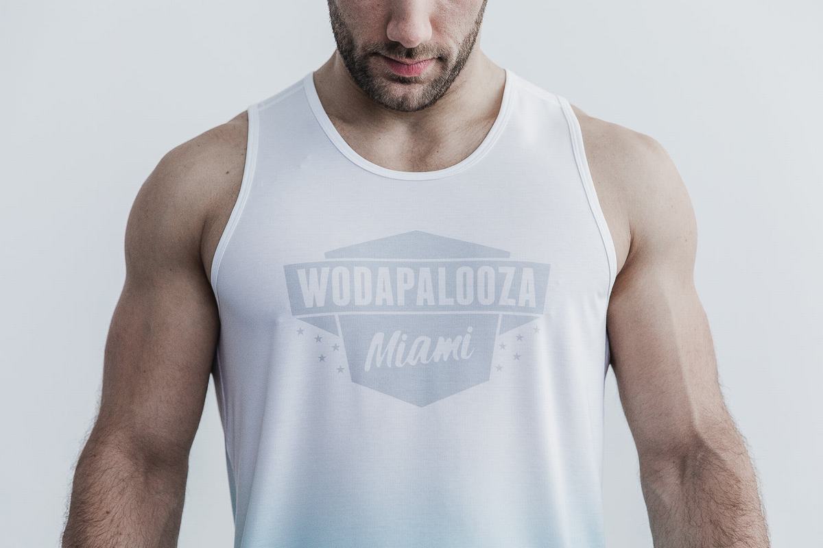 Nobull Wodapalooza Dip-Dye Tank Linne Herr Blå | CN4693205