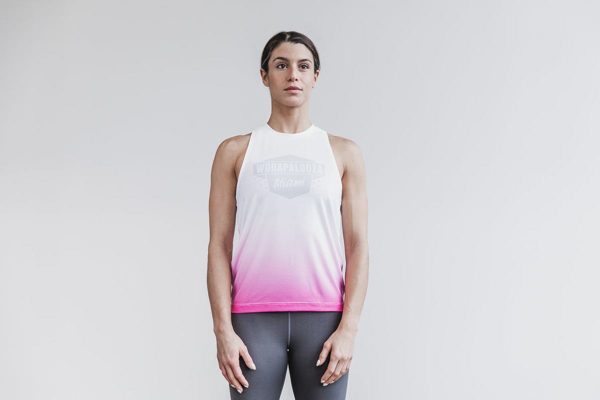 Nobull Wodapalooza High-Neck Dip-Dye Tank Linne Dam Rosa | GD0824675