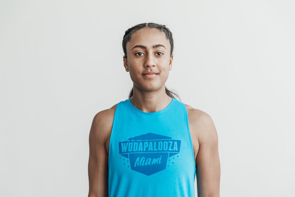 Nobull Wodapalooza High-Neck Tank Linne Dam Blå | UD2076941