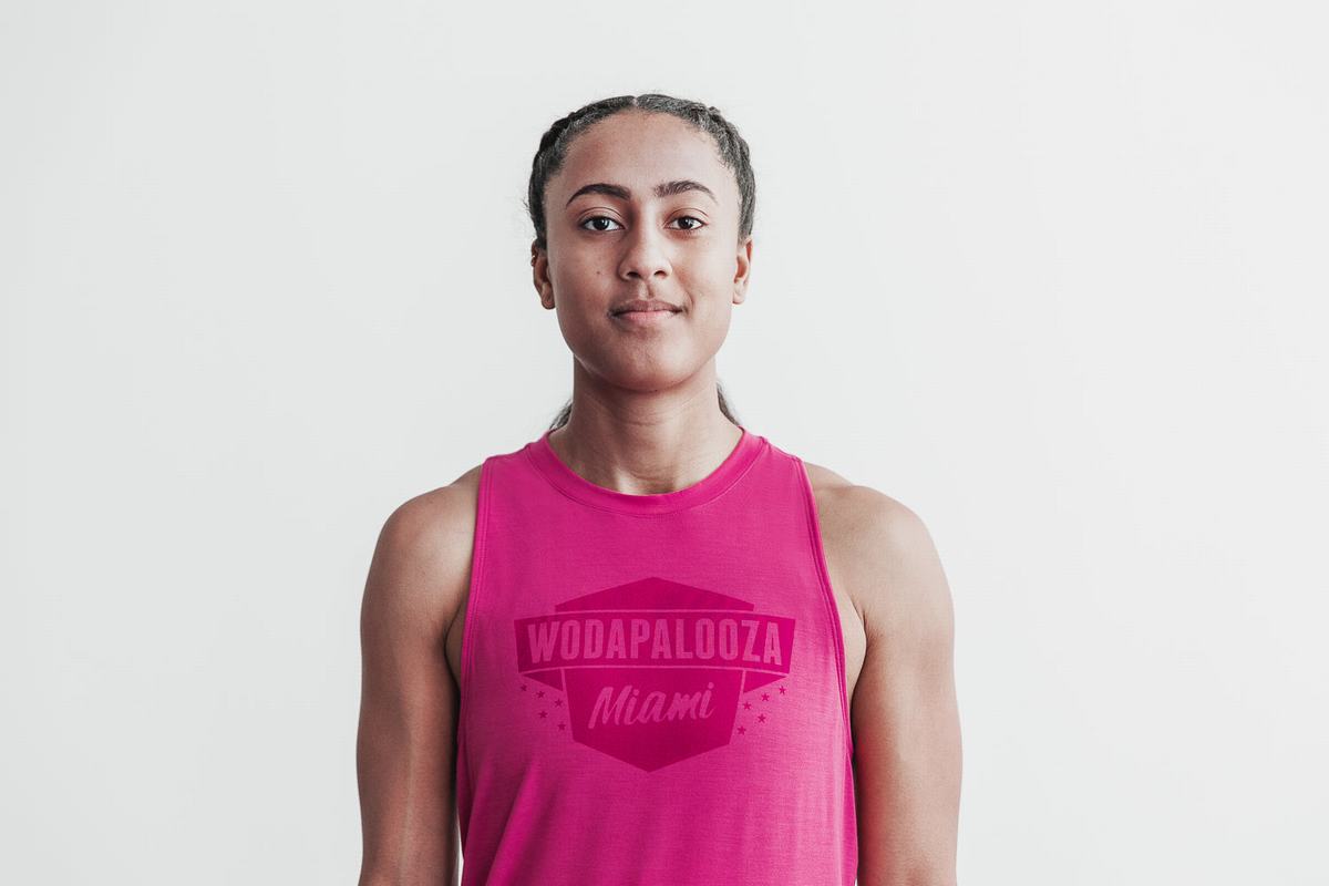 Nobull Wodapalooza High-Neck Tank Linne Dam Rosa | XZ4597183